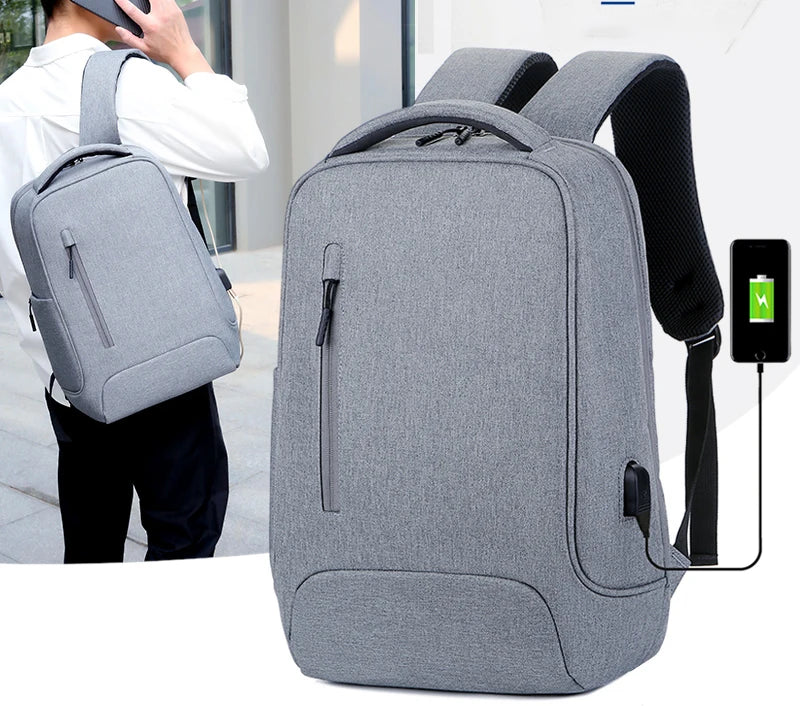 Student Waterproof Business Mens Computer Usb School Backbags Back Pack Bag Laptop Backpack 2023 New Custom College Luxury Black