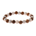 Wooden Silver/Golden Trendy Classic Beaded Bracelet for Men Women Yoga Anniversary Party Wedding Gift Buddhism Jewelry