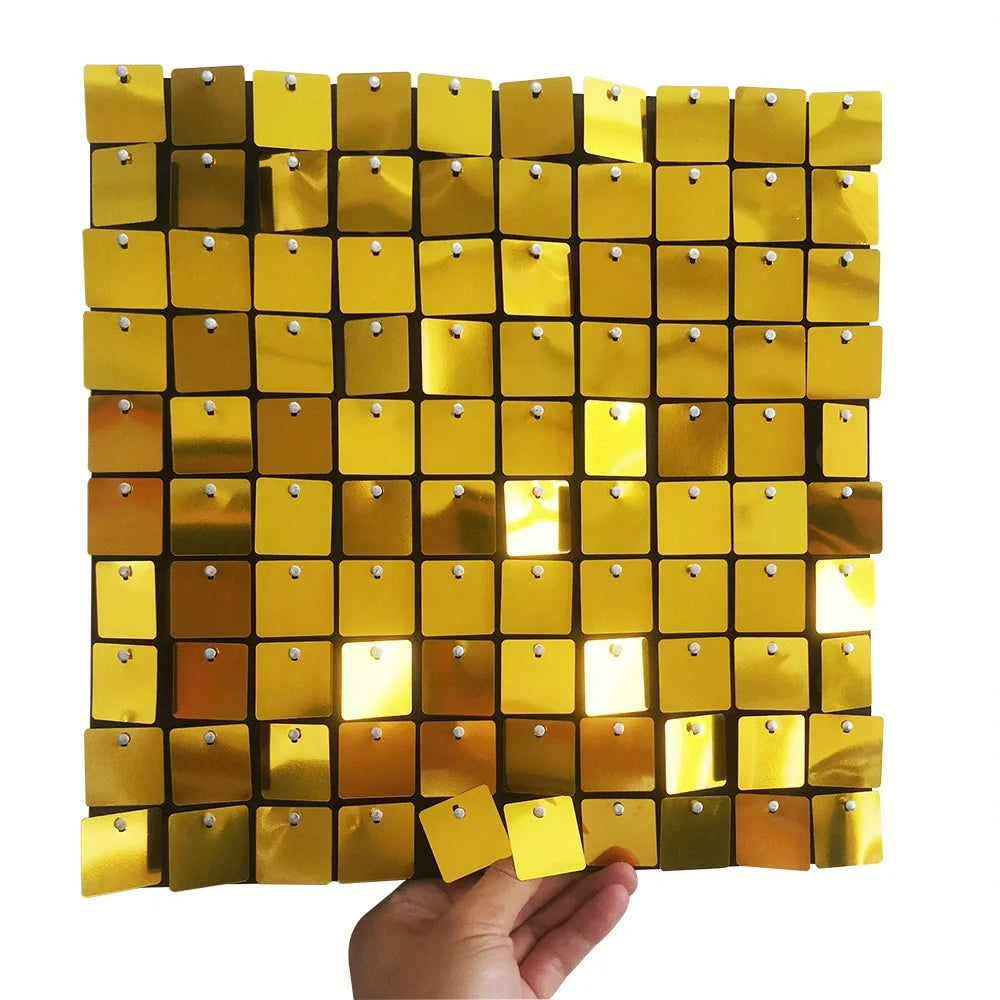 2026 Hot Sale Decorative Shimmer Sequin Wall Panel for Wedding and Event