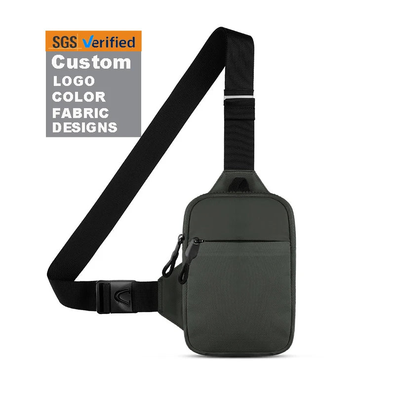 Travel Walking Mini Crossbody Bag Men Side Bag Small Men's Chest Sling Bag for Women Men