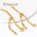 18K Gold Plated Lobster Clasps Connector Extension Tail Chain for DIY Jewelry Bracelet Extender Chain Accessories