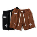 Summer Jogger Workout Shorts Unisex Custom Logo Athletic Sweat Gym Embroidered Acid Wash Men Shorts for Men