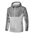 Men Stylish Windbreaker Jacket Male Running Full Zip Coat With Hood Men's Training  Windproof Jacket Coats for Men