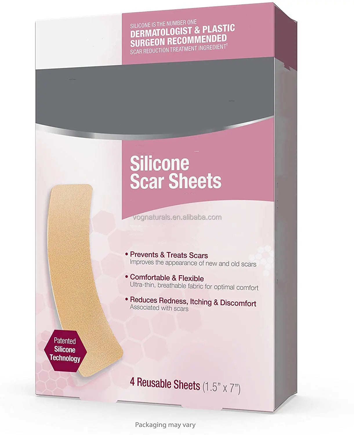 Private Label Advanced Skincare Silicone Scar Sheets Treatment Hypertrophic and Injury Burn Scars OEM