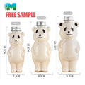 Factory Price 500ml Panda Bottle Lid Pipette Custom Plastic Bags Can Drinks Christmas Kids Plastic Water Panda Bottle With Straw