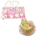 DIY 3D Heart Pattern Cake Tool Chocolate Mold Ice Cube Tray Biscuit Candy Shape Silicone Cake Mold Fondant Cupcake Decoration