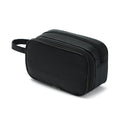 Men's Fashionable Black Waterproof Polyester for Toiletry Bag Zipper Closure Hanging Feature Custom Logo Case for Large Travel