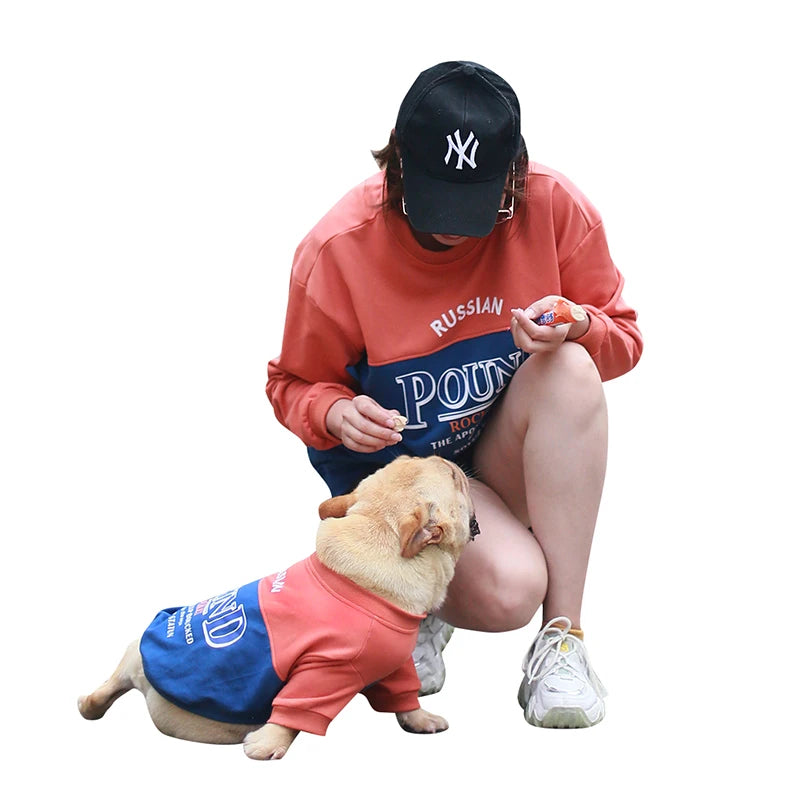 Pet Dog and Owner Matching Check Clothes OEM ODM Custom Blouse Pet Owner Matching Luxury Dog Hoodie