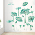 Home Decoration Lotus Flower Wall Decor Sticker Living Room