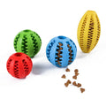 Wholesale Custom Funny Pet Dog Rubber Ball Toy Rubber Football Crinkle Inside Dog Squeak Toy