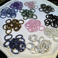 3mm Beads Wholesale Price Amethyst Rings  Elasticity Finger Adjustable  Rings for Gift