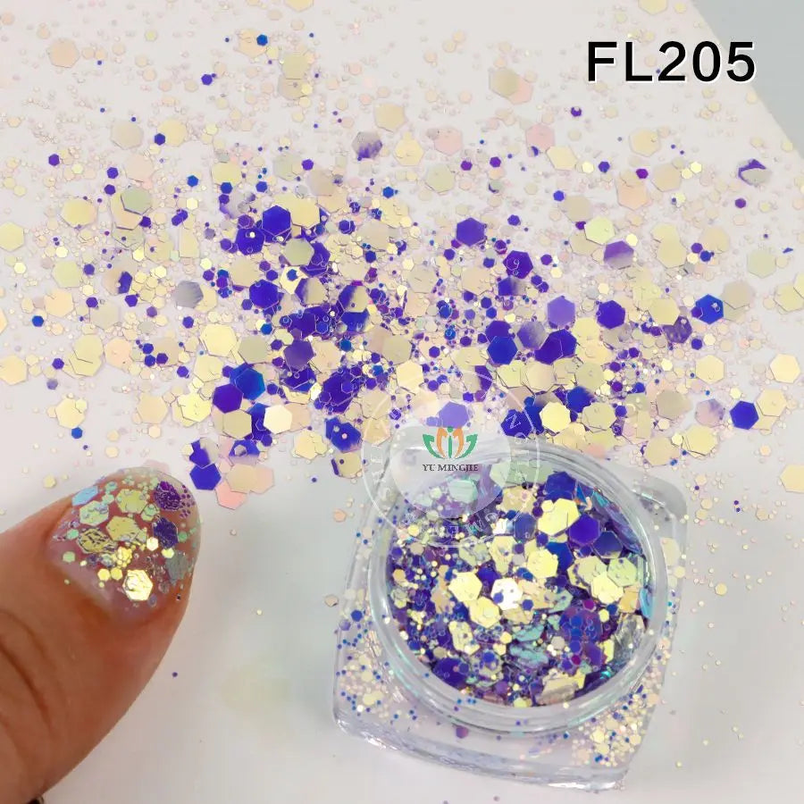 Magic Color Shifting Glitter Powder Wholesale Chunky Bulk Glitter Mix for Nail Art Craft Decoration Tumbler Minimum Order 1kg