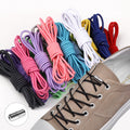 27 Elastic No Tie Semicircle Shoe Laces Quick Lazy Metal round Laces Strings for Kids & Adults Sneakers