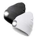 BESTSELLER Winter LED Beanie Hat with USB Rechargeable 4 White Lights Warm Knit Sport Adventure Outdoor Headlamp Cap for Unisex