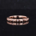 Starsgem 10k Solid Gold  Luxury Fashion Jewelry CVD HPHT  VVS Full Lab Grown Eternity Diamond Hand Band Ring