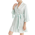 8238 Short Wedding Dress Ruffle Robe  and Brides Maid Dresses for Wedding Short Maid of Honor Dress