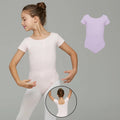 AM047 Short Sleeve Gymnastics Leotards Girls Custom Children's Dance Wear for Girls' Ballet Dance Leotard Made Cotton Spandex