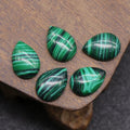 DIY 2025 Hot Sale Cabochon Malachite Loose Stones Synthetic Gemstones Crystals