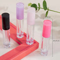 Yueshunxing Lipgloss Tubes Custom logo 8ml Purple Round pink Black Empty Lipstick Containers Empty Lipgloss Tubes