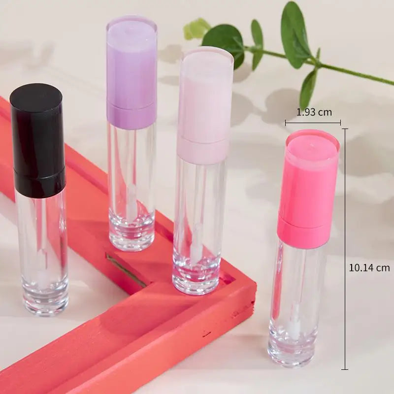 Yueshunxing Lipgloss Tubes Custom logo 8ml Purple Round pink Black Empty Lipstick Containers Empty Lipgloss Tubes