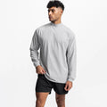 EGY-003 High Tight Neck Band Long Sleeve t Shirts for Sport Cotton 5%spandex Workout Gym Men's Long Sleeve t Shirt