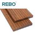 Popular Modern REBO MF621 Bamboo Composite Decking Board Outdoor with Natural Color 20mm Thickness Oiled Finish 30-Year Warranty