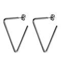 Stainless Steel Triangle Hoop Pin Dangle Earring Designer Diy Beads Hooped Earrings Accessories Outfit Party Jewelry Designer