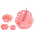Newest Air Fryer Pot Nonstick Bakeware Pan for Cheesecakes and Pizza 2025 Collapsible Air Fryer Silicone Liner