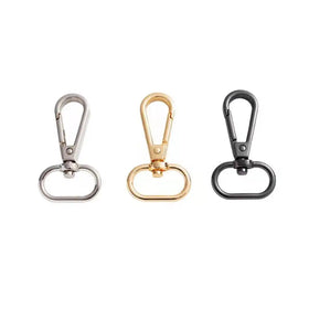Shiny Silver Plated Lobster Claw Swivel Clasp Keychain Water Drop Metal Design Strong Zinc Alloy Special Bag Parts Accessories