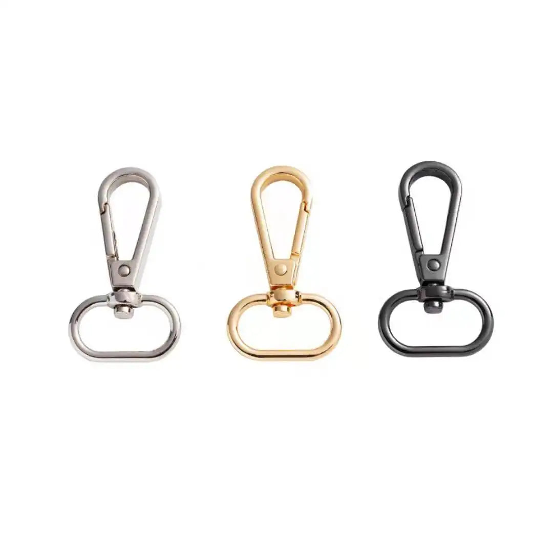 Shiny Silver Plated Lobster Claw Swivel Clasp Keychain Water Drop Metal Design Strong Zinc Alloy Special Bag Parts Accessories