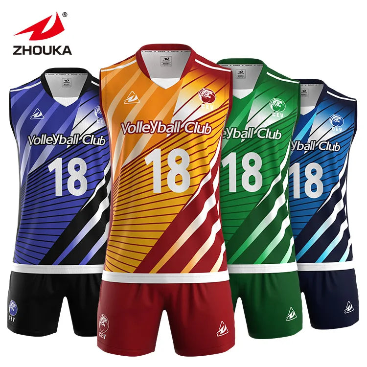Professional Volleyball Jersey Design Comfortable and Breathable Sublimation Volleyball Jersey