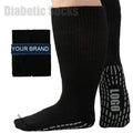 Wholesale Super Wide Non-slip Disposable Socks Man Women Unisex Diabetic Hospital Loose Plain Customized Neuropathy Socks