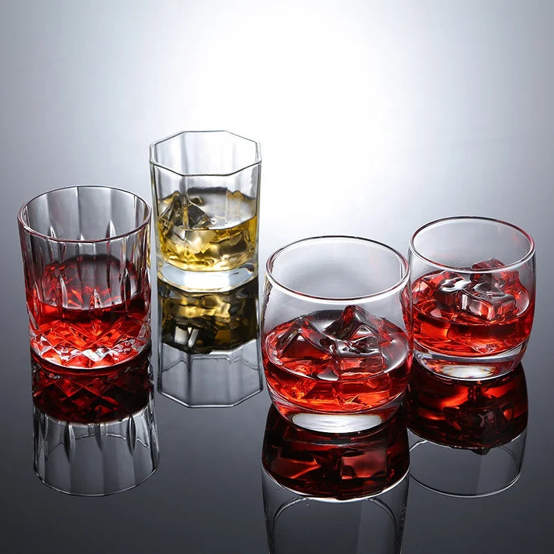10oz Thick Bottom Rock Glass Whiskey Glass Tumbler Whisky Glasses