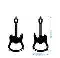Innovation  Gift  Custom Logo Brand Pocket Wallet Multitool 12 in 11 Guitar Shape  Beer Bottle Opener Card Multi Tool Keychain
