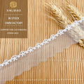 Mesh Embroidery Lace Lace Polyester Double Dots Wavy Edge Barcode Clothing Lace Fabric Water Soluble