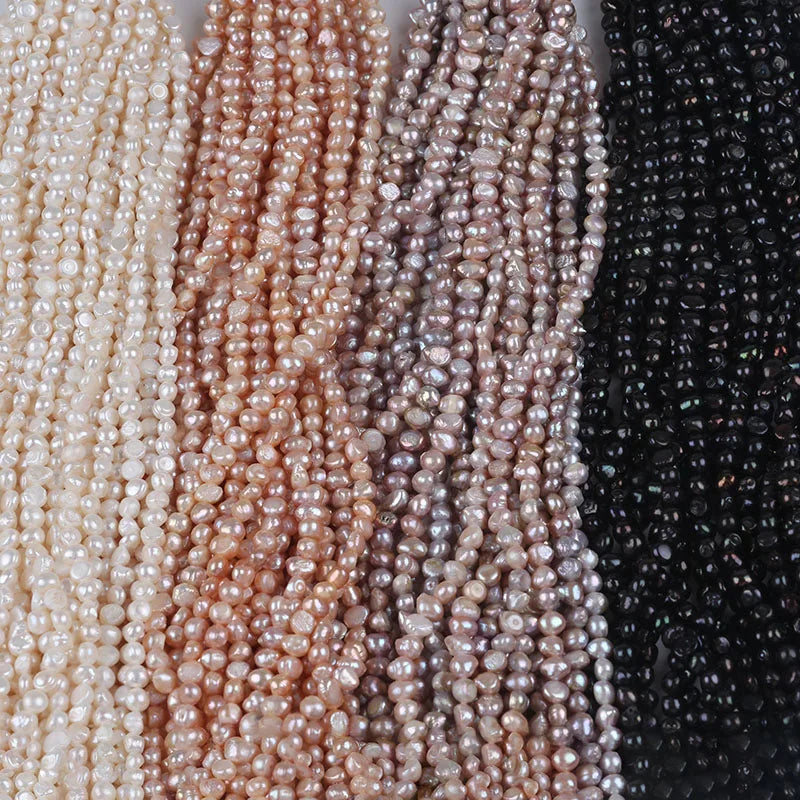 8-9mm Natural Real Loose Beads Baroque Freshwater Pearl Strand