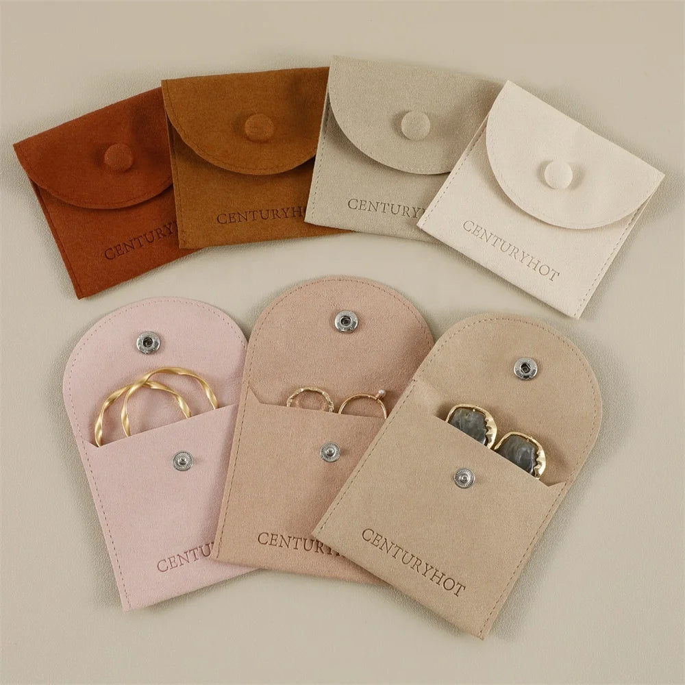 PUPPYSEW Microfiber Jewelry Pouch Hign Quality Personalized Jewelry Bag Bracelet Necklace Ring Pouch With Logo Customized