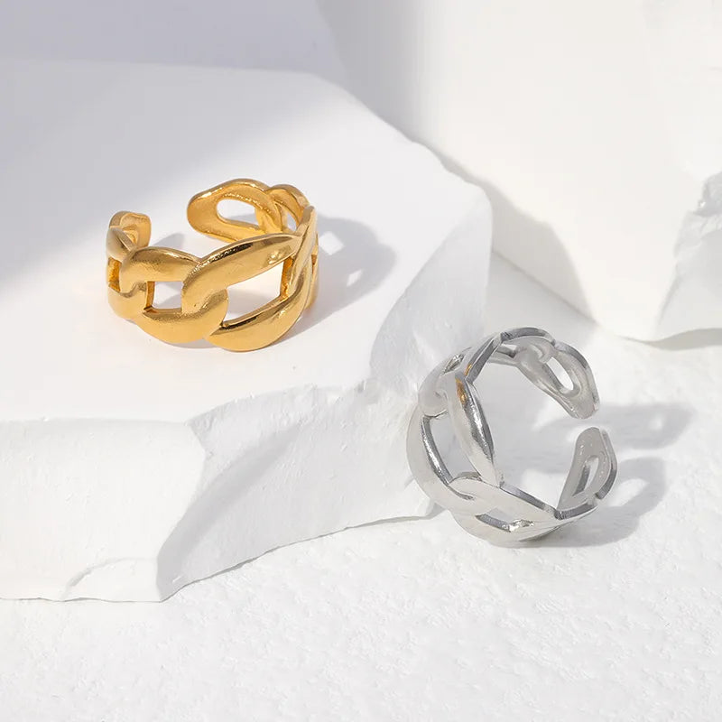 Beimai OEM Fine Jewelry Adjustable Chain Non-fading Women Ring