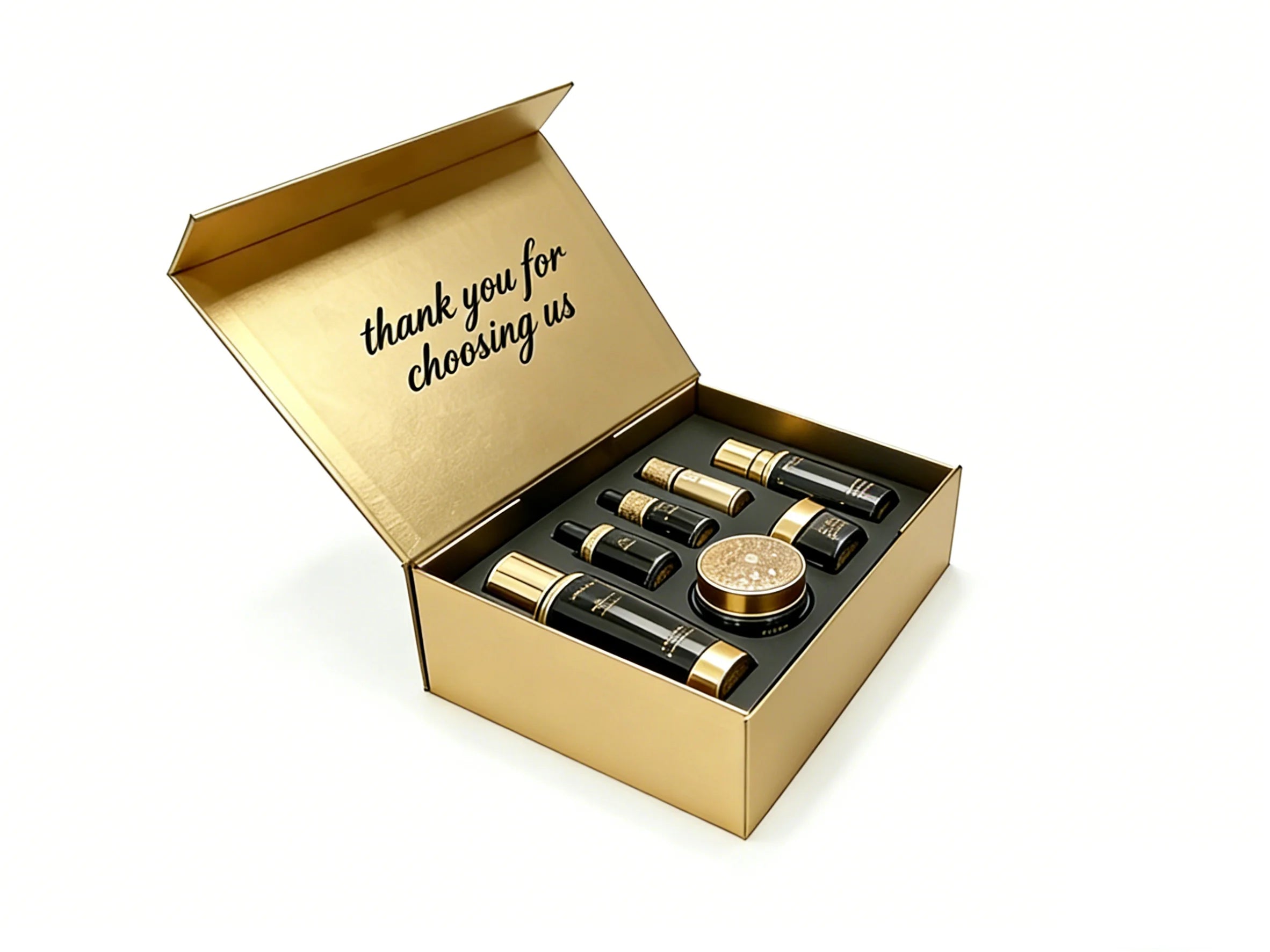 Luxury Custom Folding Magnetic Gold Black Silver 32*24*9cm Rigid Cardboard Premium Gift Boxes Sponge Line Packaging Paper Box