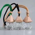 Empty Glass Hanging Car Reed Diffuser Bottles Fancy Car Air Freshener Bottle