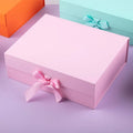 Custom Logo Color Square Magnetic Jewellery Gift Box Packaging Luxury Gift Boxes for Present With Drawer Packaging With Ribbon