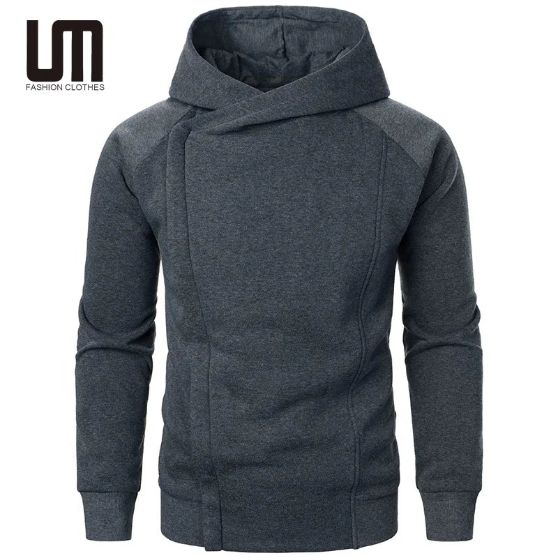 Liu Ming Clothing Manufacturers Custom 2025 Fashionable Men Clothing Side Zipper Casual Hoodies Sweatshirts