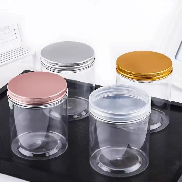 Stackable Sealed Kitchen Canisters Clear Plastic Food Storage Jars Airtight Containers for Candy Cookie