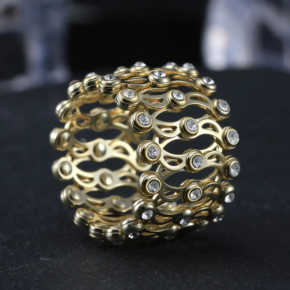 RINNTIN LMB02 Magic Twist Bracelet 925 Sterling Silver 2 In1 Folding Retractable Ring Bracelet
