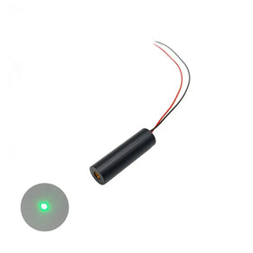 Hot Selling Compact D12mm 520nm 50mw Industrial Grade 3V 5V 12V 24V Glass Lens CW Circuit Mode Green Dot Laser Diode Module