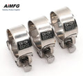 Single Bolt Pipe Clamp Anti-slip Stainless Steel Heavy Duty Pipe Clamp with Reinforced Band
