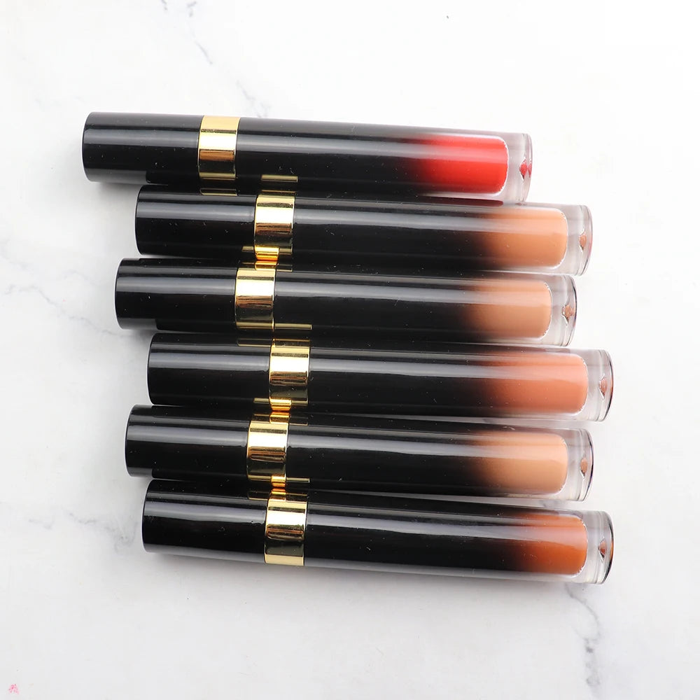 No Logo Liquid Lipstick Clear Nude Lip Gloss Vendor Private Label Vegan Lip Gloss Wholesale Glitter Lipgloss