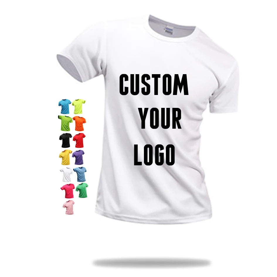 Wholesale 100% Polyester Quick Dry White Tshirt Custom Logo Printing Solid Pattern Promotional Sublimation Plain Tshirts