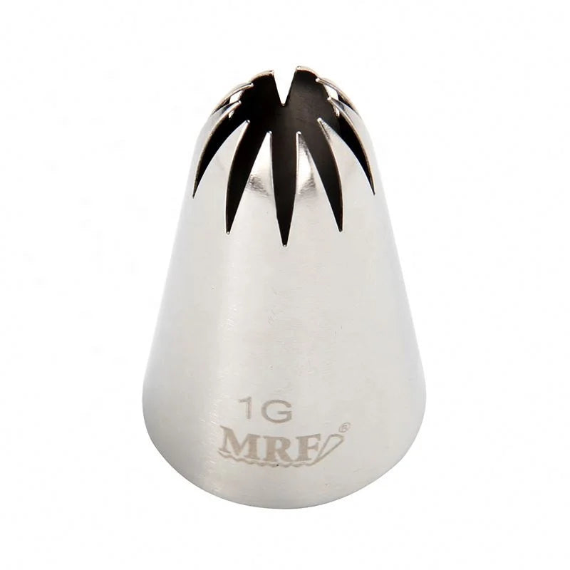 #1G Icing Piping Nozzles Cream Baking Pastry Cake Tip Decorating Tools Stainless Steel Nozzle Cupcakes Baking Tool