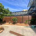 Cerca Boards Wood Plastic Composite Garden Wpc Panel Fence for Outdoor